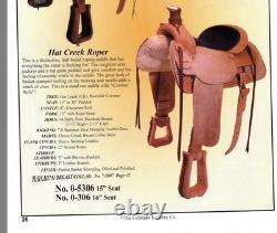 16 Colorado Saddlery Hat Creek Roper Western Ranch Roping Saddle Model 0-306