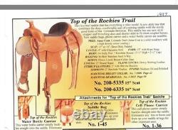 16 Colorado Saddlery Top of the Rockies Trail Western Saddle Model 200-6335