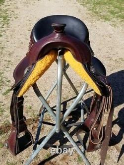 16 Crest Ridge Western Trail Saddle The Crusade Elite. 7 Wide Gaited Tree