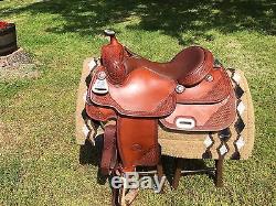 16 Custom Billy Cook pro reining saddle 8 gullet