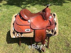 16 Custom Billy Cook pro reining saddle 8 gullet