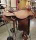 16 Custom Made Roping Saddle Seat Brown, Western Tack 050826eb (e)