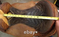 16 Custom Made Roping Saddle Seat Brown, Western Tack 050826EB (E)