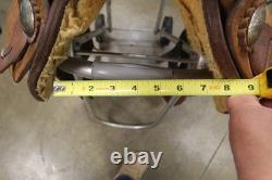 16 Custom Made Roping Saddle Seat Brown, Western Tack 050826EB (E)
