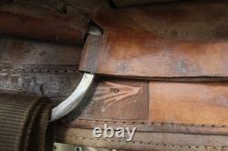 16 Custom Made Roping Saddle Seat Brown, Western Tack 050826EB (E)