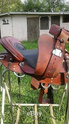 16 Custom made Mule Saddle Wyoming Saddlery