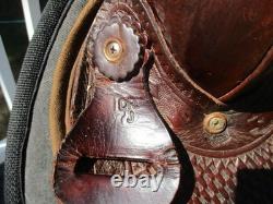 16'' DR J Western trail saddle Brown LEATHER/CORDURA USA
