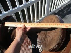 16'' DR J Western trail saddle Brown LEATHER/CORDURA USA