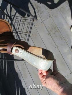 16'' DR J Western trail saddle Brown LEATHER/CORDURA USA