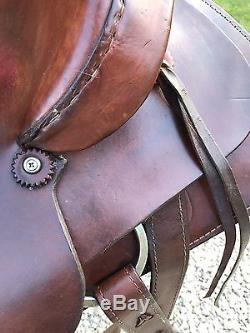 16 Dakota Saddlery Western Roping Saddle- Hardseat Ranch Saddle- Nice