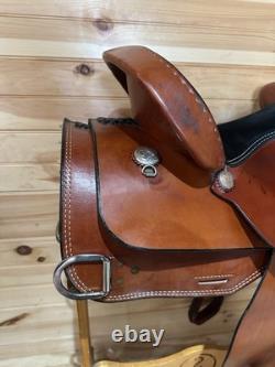 16 Dakota Sweptback Trainer Western Work Saddle Model 421