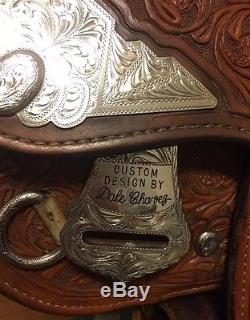16 Dale Chavez Show Saddle, PURE STERLING SILVER