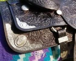 16 Dale Chavez black western show saddle