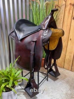 16 Eli Miller Buena Vista Western Gaited Trail Saddle Ex Condition