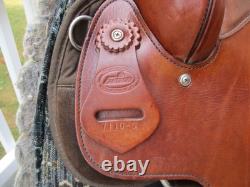 16'' FABTRON #7110 Western Roping saddle LEATHER/CORDURA USA