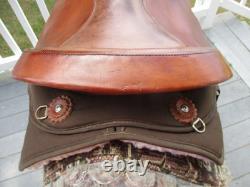 16'' FABTRON #7110 Western Roping saddle LEATHER/CORDURA USA
