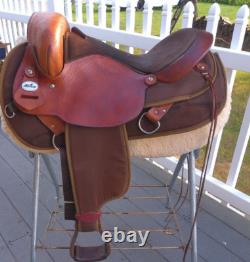 16'' FABTRON #7342 T GAITED ENDURANCE Western Trail saddle LEATHER/CORDURA USA 16'' FABTRON #7342 T GAITED ENDURANCE Western Trail saddle LEATHER/CORDURA USA