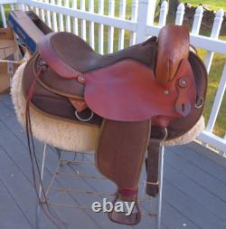 16'' FABTRON #7342 T GAITED ENDURANCE Western Trail saddle LEATHER/CORDURA USA 16'' FABTRON #7342 T GAITED ENDURANCE Western Trail saddle LEATHER/CORDURA USA
