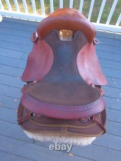16'' FABTRON #7342 T GAITED ENDURANCE Western Trail saddle LEATHER/CORDURA USA 16'' FABTRON #7342 T GAITED ENDURANCE Western Trail saddle LEATHER/CORDURA USA
