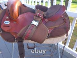 16'' FABTRON #7342 T GAITED ENDURANCE Western Trail saddle LEATHER/CORDURA USA 16'' FABTRON #7342 T GAITED ENDURANCE Western Trail saddle LEATHER/CORDURA USA