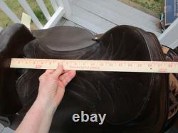 16'' FQH BARS Brown Saddle King TX Western Barrel Trail saddle LEATHER/CORDURA