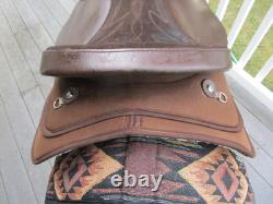 16'' FQH BARS Brown Saddle King TX Western Barrel Trail saddle LEATHER/CORDURA