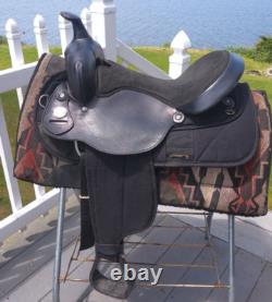 16'' FQH BARS FABTRON #7107 Western Trail saddle LEATHER/CORDURA USA