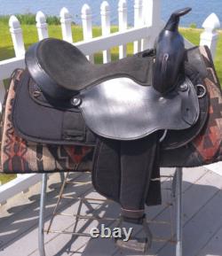 16'' FQH BARS FABTRON #7107 Western Trail saddle LEATHER/CORDURA USA