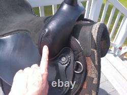 16'' FQH BARS FABTRON #7107 Western Trail saddle LEATHER/CORDURA USA