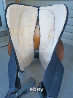 16'' FQH BARS FABTRON #7107 Western Trail saddle LEATHER/CORDURA USA