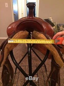 16 FQHB Billy Cook 1784 Reining/Trail Western Saddle, smooth leather