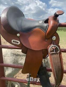 16 FQHB Simco Western Barrel saddle