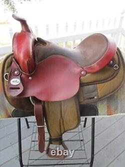 16'' Fabtron #7142 Brown Western gaited Trail saddle FQH BARS LEATHER /CORDURA