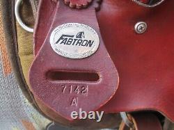 16'' Fabtron #7142 Brown Western gaited Trail saddle FQH BARS LEATHER /CORDURA