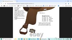 16'' Fabtron #7142 Brown Western gaited Trail saddle FQH BARS LEATHER /CORDURA