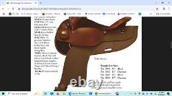 16'' Fabtron #7142 Brown Western gaited Trail saddle FQH BARS LEATHER /CORDURA