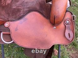 16 Fabtron Saddle 7110 Synthetic Cordura and Leather Trail Roper Western Saddle