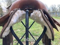 16 Fabtron Saddle 7110 Synthetic Cordura and Leather Trail Roper Western Saddle