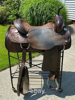 16 Felipe Sanchez Western Cutting Saddle