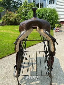 16 Felipe Sanchez Western Cutting Saddle