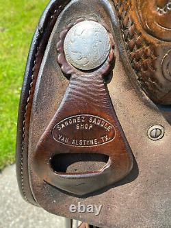 16 Felipe Sanchez Western Cutting Saddle