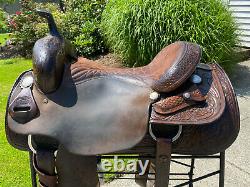 16 Felipe Sanchez Western Cutting Saddle