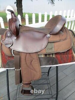 16'' Great Plains WKS4116 Western Barrel/trail saddle FQH BARS, leather &cordura