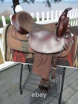 16'' Great Plains WKS4116 Western Barrel/trail saddle FQH BARS, leather &cordura