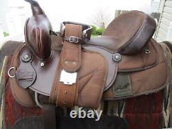 16'' Great Plains WKS4116 Western Barrel/trail saddle FQH BARS, leather &cordura