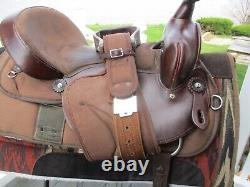 16'' Great Plains WKS4116 Western Barrel/trail saddle FQH BARS, leather &cordura