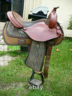16 H&H Cordura Western Trail Saddle with Full QH bars in Camouflage