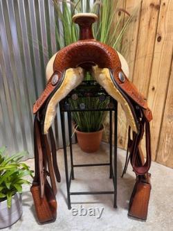 16 HEREFORD Tex-Tan Range Boss Western Ranch Show Saddle BEAUTIFUL
