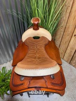 16 HEREFORD Tex-Tan Range Boss Western Ranch Show Saddle BEAUTIFUL