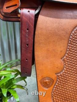 16 HEREFORD Tex-Tan Range Boss Western Ranch Show Saddle BEAUTIFUL